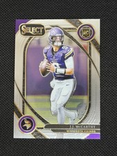 J.J. McCarthy RC 2024 Panini Select Club Level No. 246 Minnesota Vikings