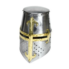 Helmet Medieval Crusader Knight Templar Armor Larp Great Gift Armour Steel Greek