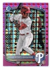Nieves Izaguirre (RC) 111/199 1st Prospects Fuchsia Refractor 2025 Bowman Chrome