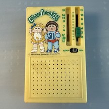 Radio portátil Cabbage Patch Kids AM vintage 1983 para exhibición/reparación