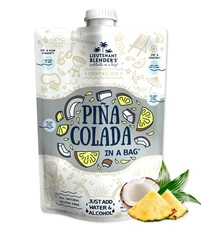 Lt. Blender's Pina Colada in a Bag – Pina Colada Drink Mix - Each Bag Makes 1/2