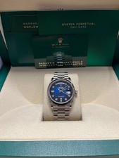 Rolex Day Date 36mm white gold /Fluted Bezel ...