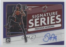 2020-21 Panini Donruss Optic Purple Prizm Precious Achiuwa Rookie Auto RC 03ow