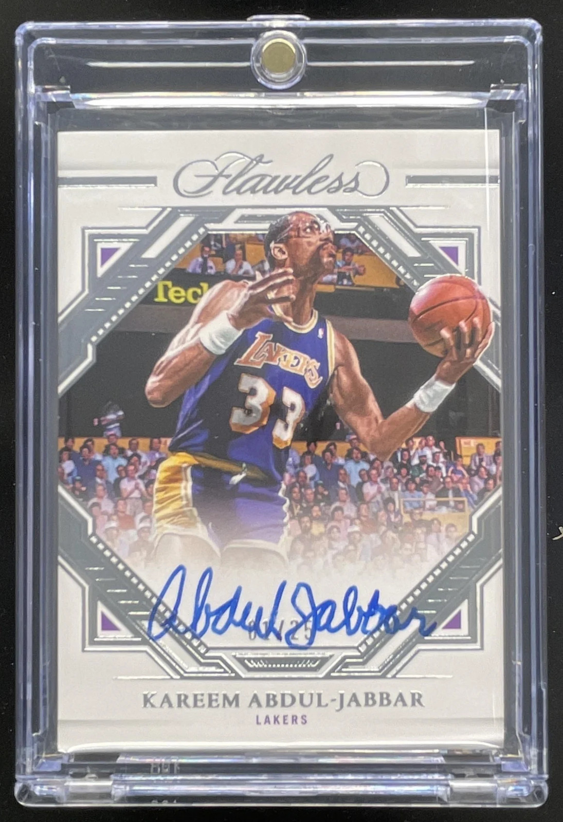 2022-23 Panini Flawless Finishes #FF-KAJ Kareem Abdul-Jabbar Autograph Auto /25