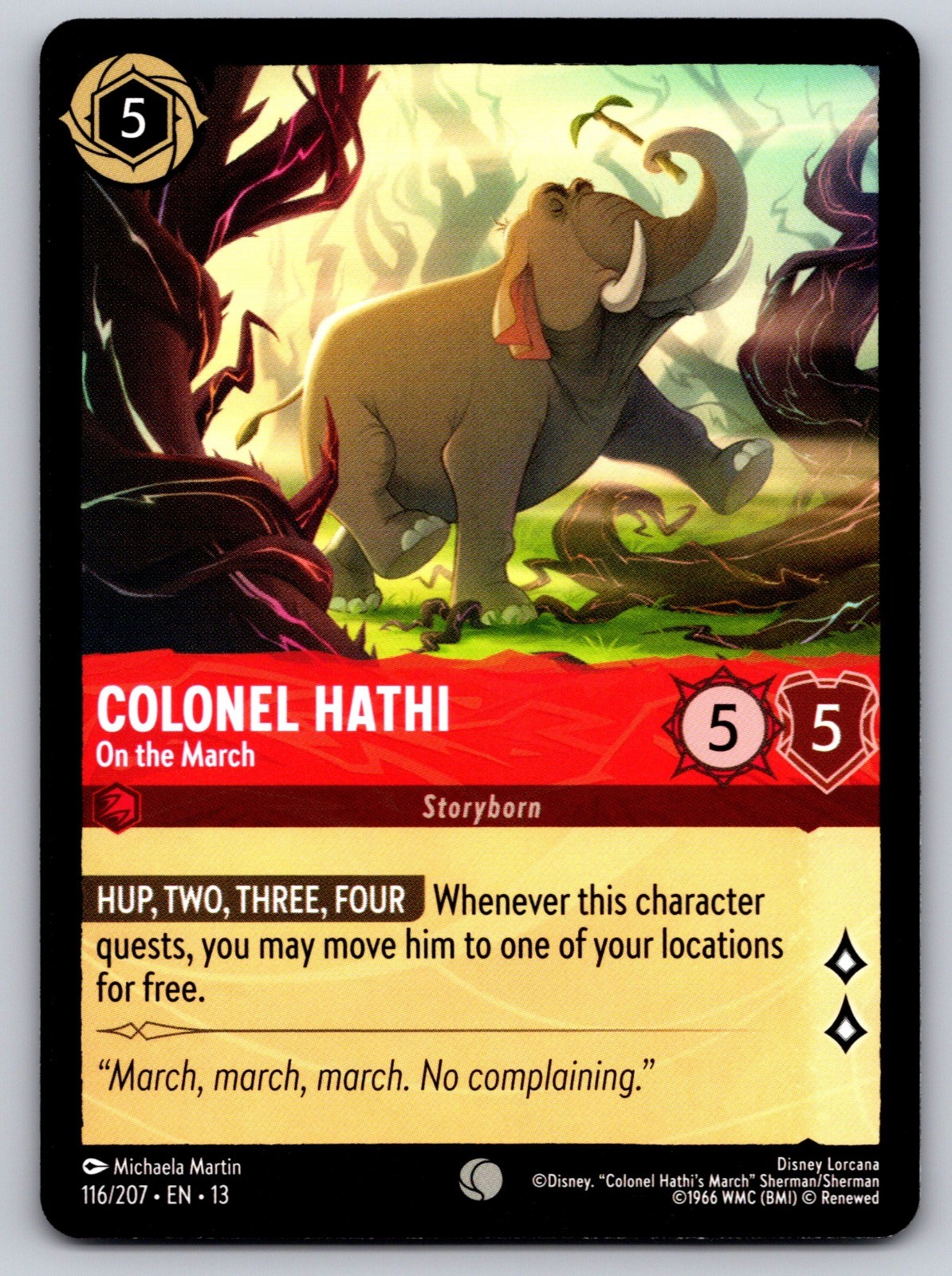 Colonel Hathi - On the March Common Attack of the Vine! 116/207 NM