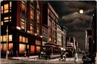 Reconstructed Baltimore Street Night Scene Maryland MD Postcard Great Fire
