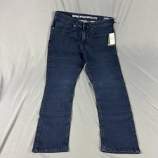 Buffalo David Bitton Jeans Ash X Slim Stretch 33 x 30 Medium Dark Wash MSRP $109