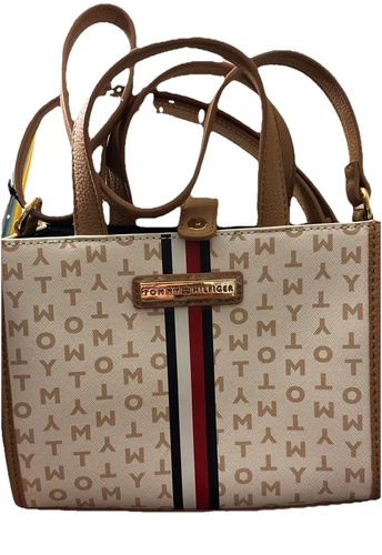 NWT Tommy Hilfiger Crossbody Purse Cream Color - Picture 1 of 6