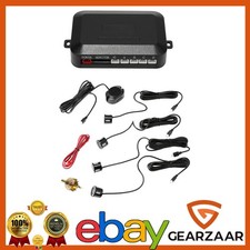 Einparkhilfe 4-Sensoren Auto hinten Parkhilfe Schwarz Rückfahrwarner Nachrüsten