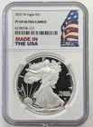 2022-W Proof $1 American Silver Eagle NGC PF69UC Made In The USA Label- Z385