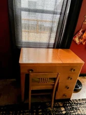 Kenmore Vintage Singer Sewing Machine Desk Cabinet Table