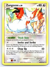 Zangoose 66/127 Uncommon Platinum Pokemon LP on eBay