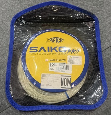 AFTCO Saiko Pro Fluorocarbon Leader Leader 300 Lb Line 35yd  Clear **NEW**