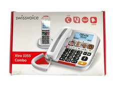 Swissvoice Xtra 3355 Combo Cordless Big Button Hearing Elderly Amplified Phone 