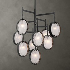 Uttermost 21317 Maxin 9 Light 30"W Chandelier - Bronze