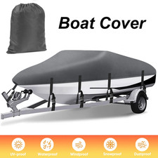 4M-7M Bootspersenning Bootsabdeckung Bootsplane V-Rumpf Cover Wasserdicht UV DE