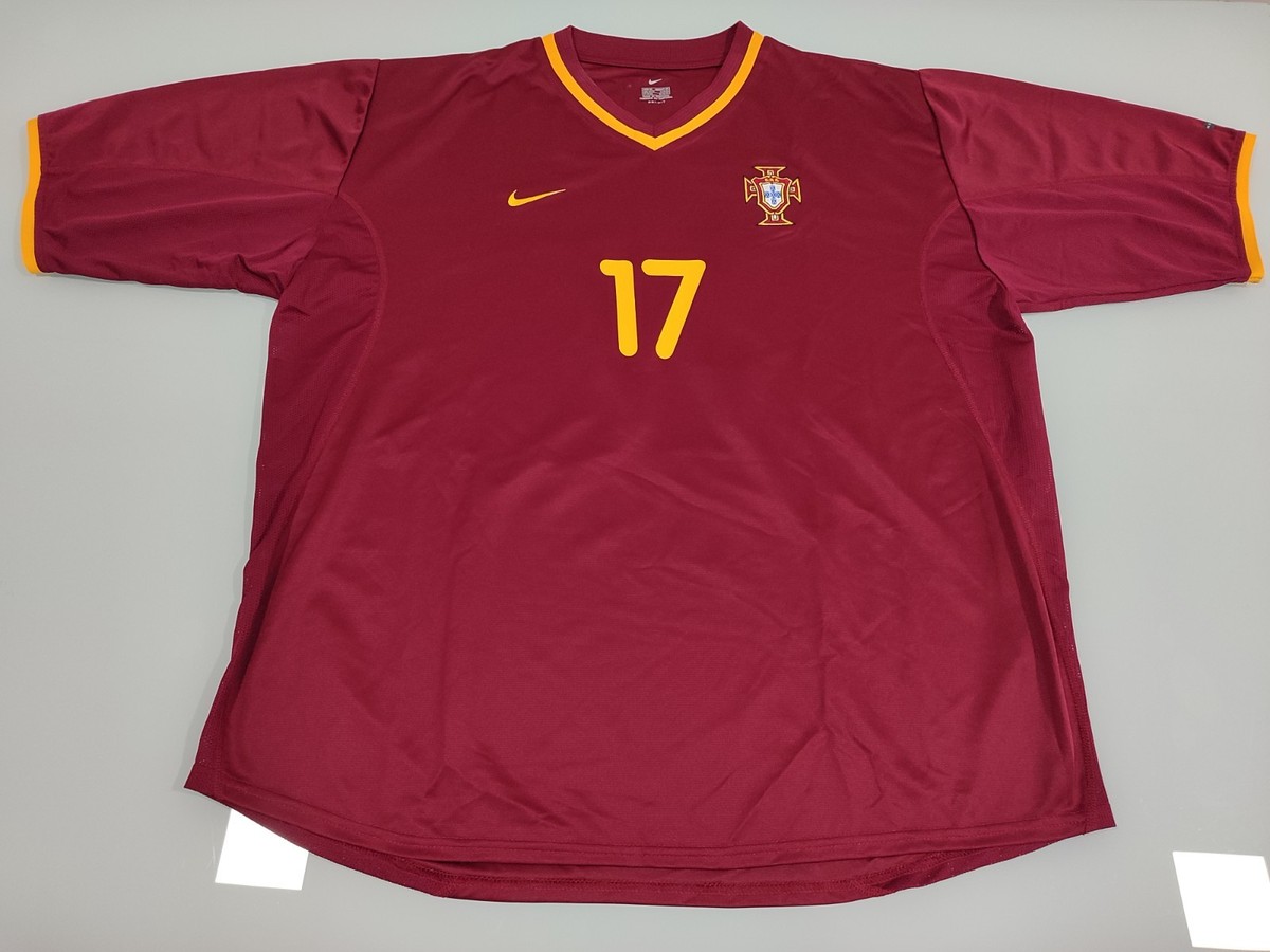 Portugal National Team - Home - 2000 Camisola Rare Football Shirt
