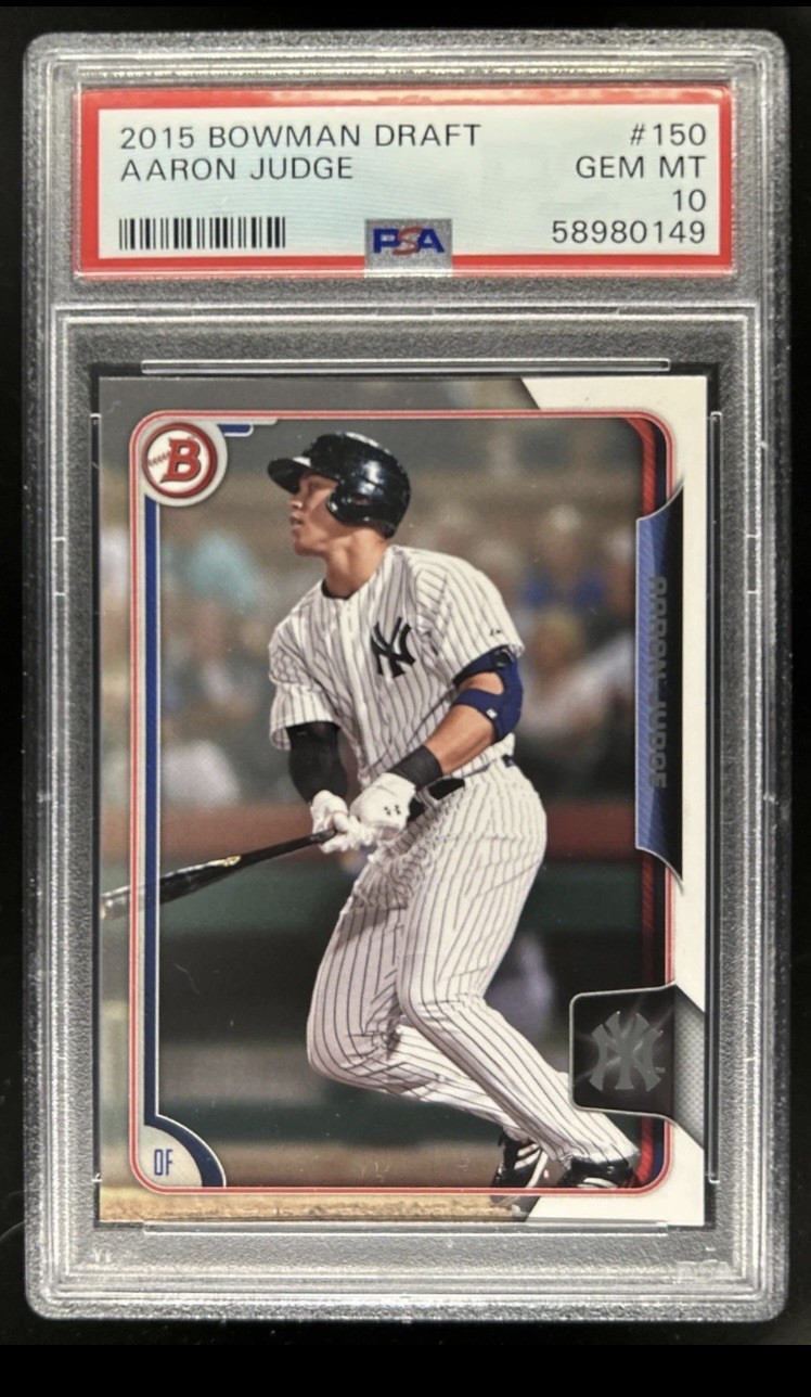 2015 Bowman Draft Aaron Judge Prospect #150 Yankees PSA 10 GEM MINT