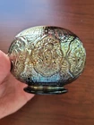 Scarce Purple Fenton Carnival Glass Persian Medallion Pattern Rose Bowl