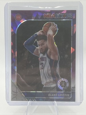 2019-20 NBA Hoops Blake Griffin Purple Cracked Ice 09/25 Detroit Pistons #53