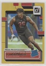 2022 Panini Donruss Rated Rookie Press Proof Premium DeAngelo Malone #386 0i5z