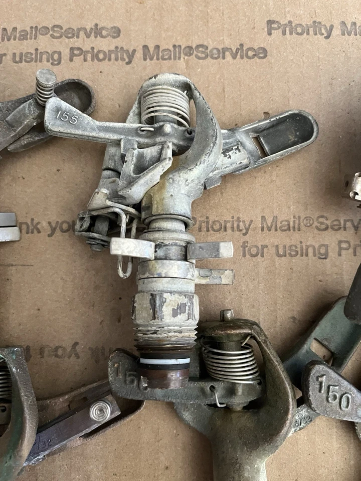 7 aspersores de impacto de latón Buckner de colección 150 155 860 envío gratuito EE. UU. Foto 4 de 4