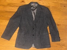 Vtg USA Pendleton Mens 40 Gray Tweed 100% Wool Blazer Jacket 2 Button