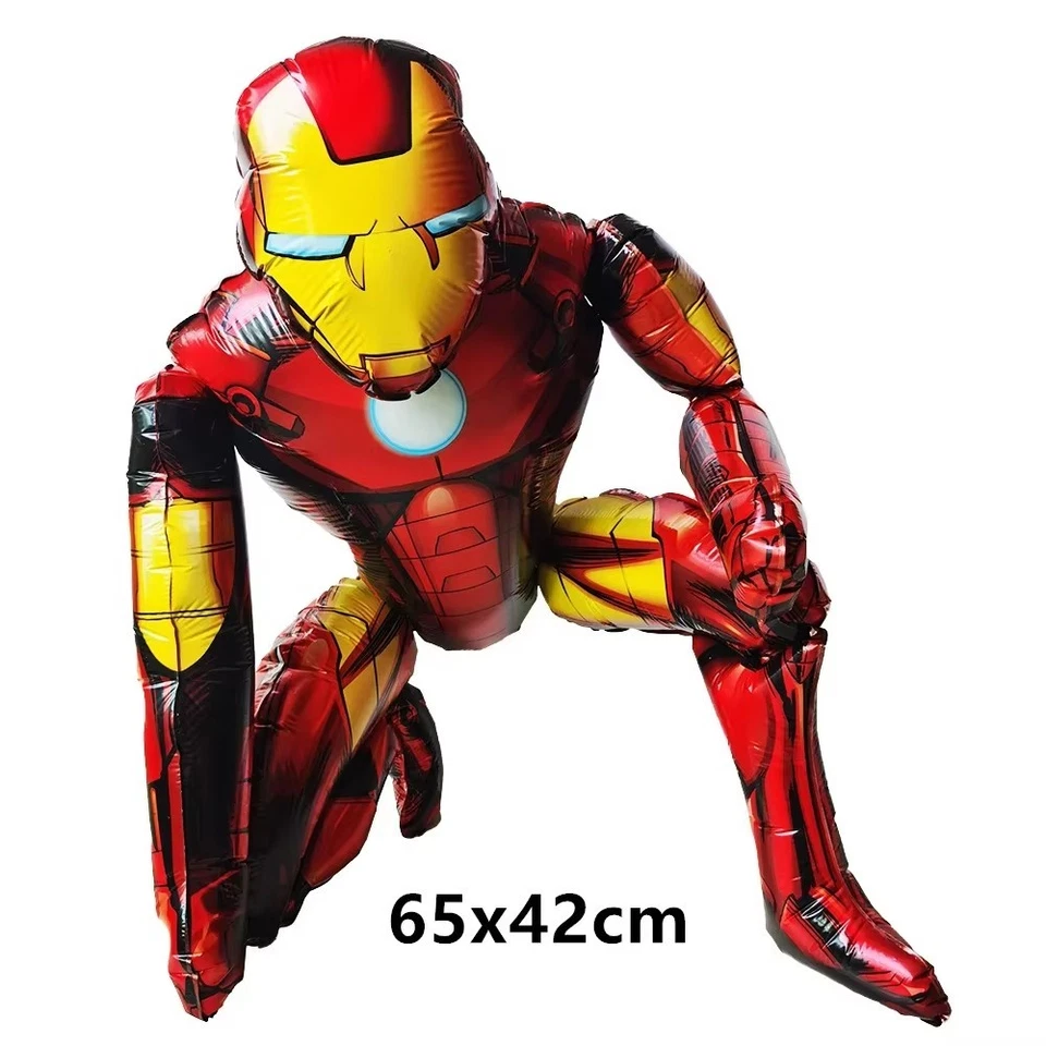 3D Spiderman Iron Man Foil Balloons Kids Birthday Party Decorations Baby Shower - Image 4 of 4