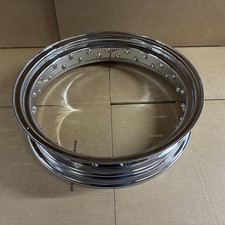 DNA MOTORCYCLE 16 X 3.5 INCH 40 HOLE WHEEL RIM ONLY CHROME (MR-16-350-40)