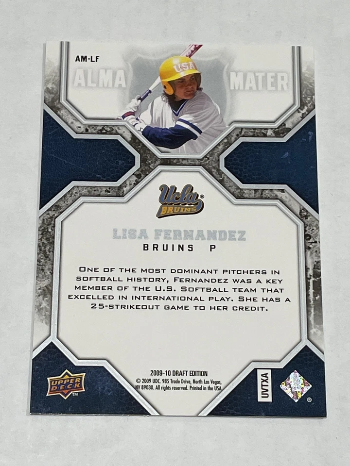 2009-10 Upper Deck Draft Basketball Alma Mater - Lisa Fernandez - UCLA Bruins - Image 2 of 2
