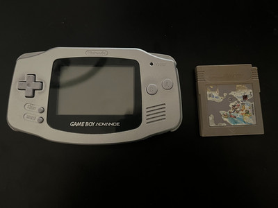 GBA - Nintendo GameBoy Advance in Silber Platinum + Super Mario Land