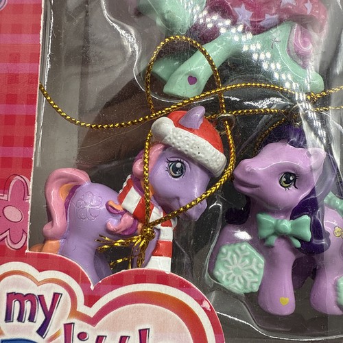 My Little Pony Kurt S. Adler 5 pc Mini Holiday Ornament Set,Vtg 2004 In Box - Picture 8 of 12