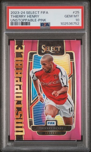 Thierry Henry #25 2023 Panini Select FIFA Unstoppable card