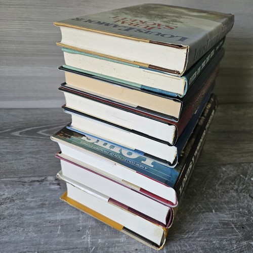 Louis L'Amour Western Books Hardcover Novels Lot of 8 Americana Sackett Frontier - Picture 3 of 22