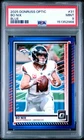 115. Bo Nix 2025 Panini Donruss Optic Blue /249 PSA 9 Broncos