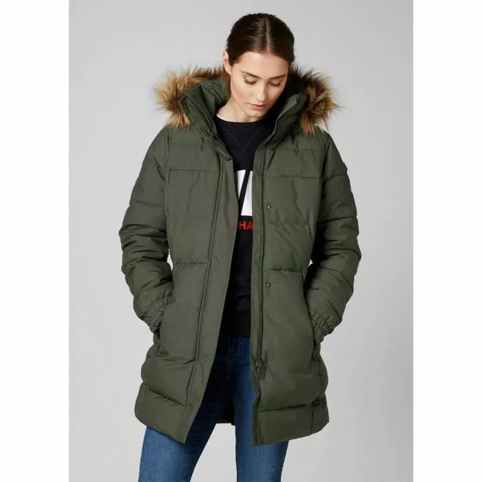 NWD Helly Hansen Blume Puffy Parka in Dark Green Size S C928 eBay