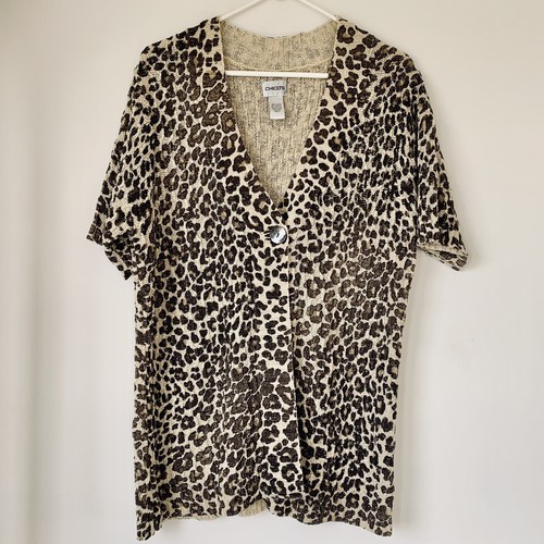 Chicos Leopard Print Sweater 3 | eBay