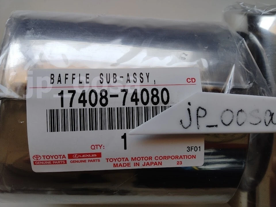 Juego de puntas de extensión de escape de tubo de escape genuino OEM 17408-74080 LS460 para TOYOTA LEXUS LS460 Foto 3 de 4