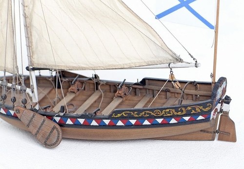 DIY Wooden Kit ship LSM0601 Wooden kit Wooden kit The boat of Peter I Scale 1:24 - Picture 9 of 24