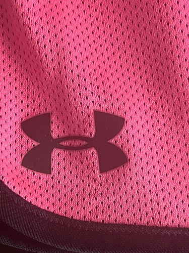 Under Armour Girls Shorts Hot Pink Black Trim Elastic Waist, Youth Sz 6 - Picture 5 of 10