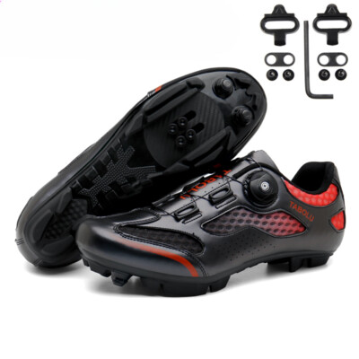 Unisex MTB Cycling Flat Shoes with Spd Cleat Light Breathable