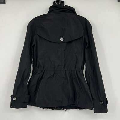 Burberry Brit Black Zip Cinch Waist Jacket | XS | eBay