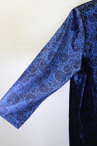 Croft & Barrow 3/4 Sleeve V-neck Tunic Dark Blue and Black Womens Sz XL Soft - Picture 4 of 18