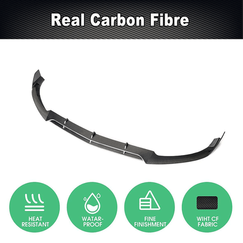 Se adapta a Mercedes W205 C63 AMG 2015-21 carbono labio delantero alerón labio divisor - Imagen 5 de 10