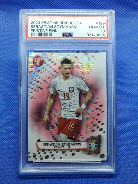 2023 Topps Pristine Sebastian Szymanski PSA 10 Pink Refractor #/15 Karte POLEN
