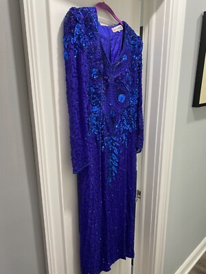 green emerald velvet dress Vintage Evening Dress Box of 15