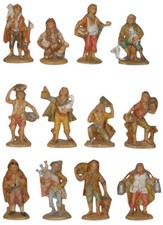 STATUINE presepe NATALE statue PERSONAGGI cm13 DIPINTI A MANO addobbi natalizi