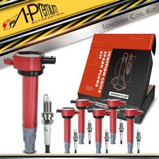 A-Premium 6x Ignition Coil&IRIDIUM Spark Plug Kits for Chrysler Dodge VW Routan