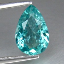 1.71 CTS 9x6mm WOUNDERFULFIRE SPARKLING NATURAL BLUE APATITE LOOSE STONE