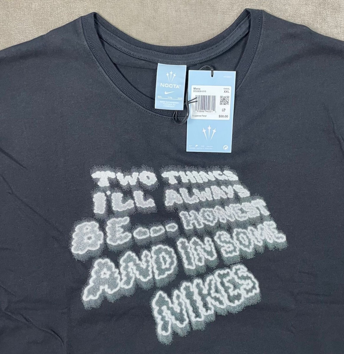 Nike x Drake NOCTA Print Art Black SS T-Shirt Men's Size XXL Nike x Drake NOCTA Print Art Black SS T-Shirt Men's Size XXL